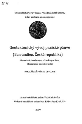 Geotektonický vývoj pražské pánve (Barrandien, Česká republika) | Digitální  repozitář UK